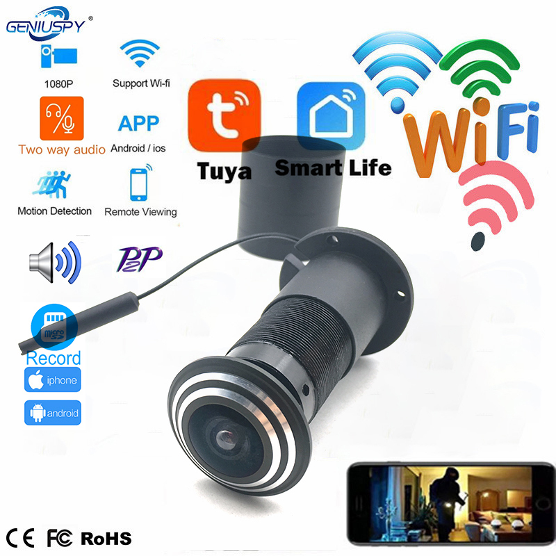 1080P Mini Peephole Wifi Door  - огляд і ціна Home Security Front Door Camera