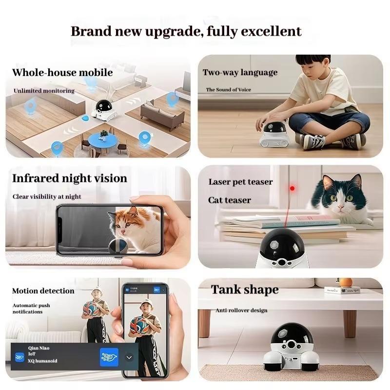 New Smart Pet Robot WiFi Home  - огляд і ціна Home Security Robot
